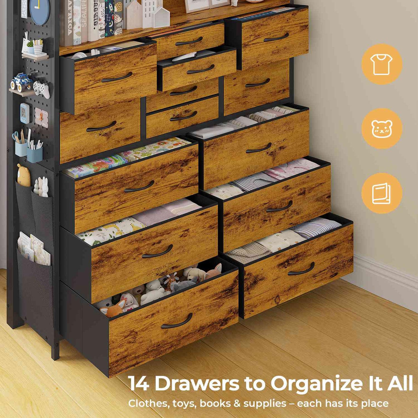 ADORNEVE Loft Bed with Desk Storage Drawers and Power Outlet Metal Twin Loft Bed with LED Lights and Safety Guardrail