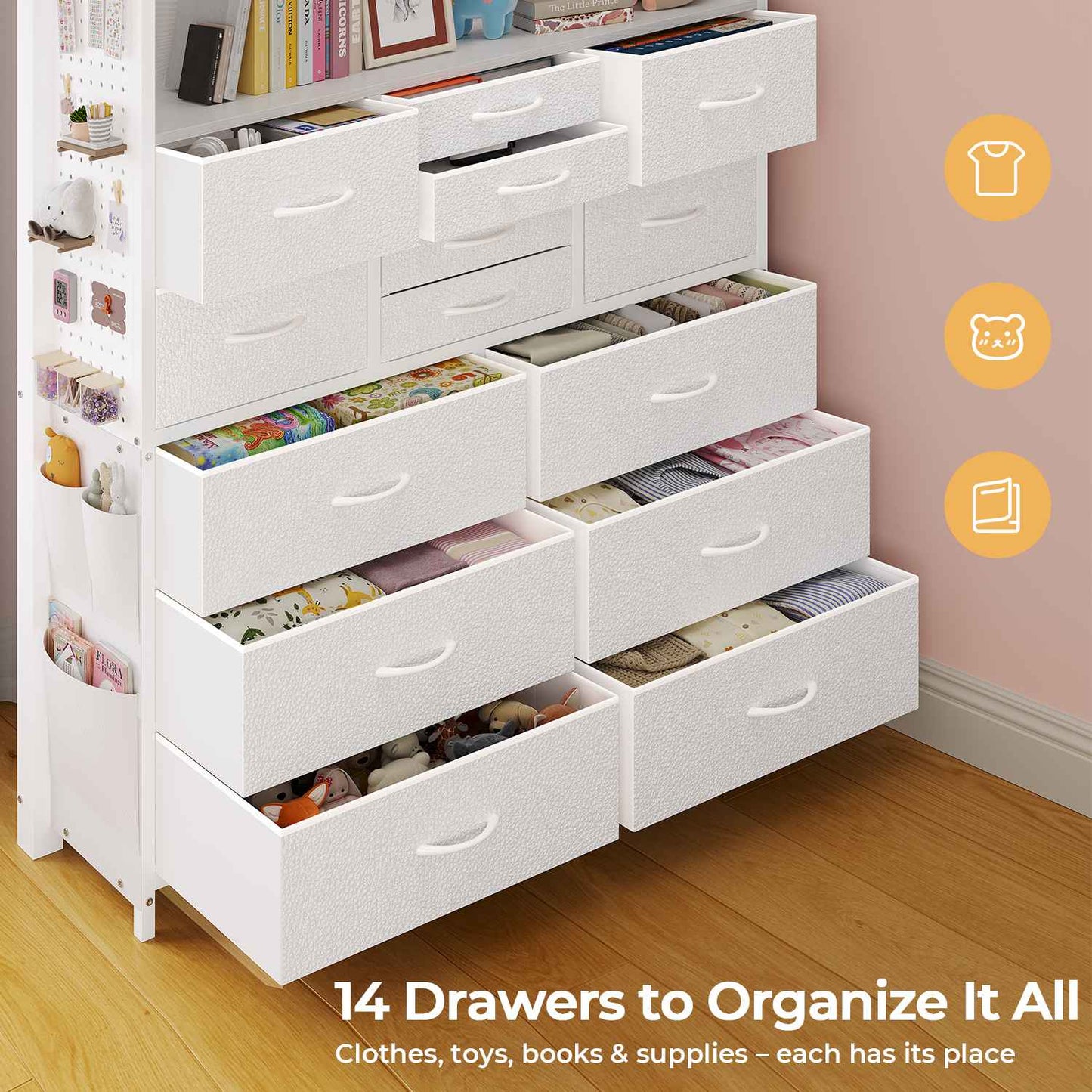ADORNEVE Loft Bed with Desk Storage Drawers and Power Outlet Metal Twin Loft Bed with LED Lights and Safety Guardrail