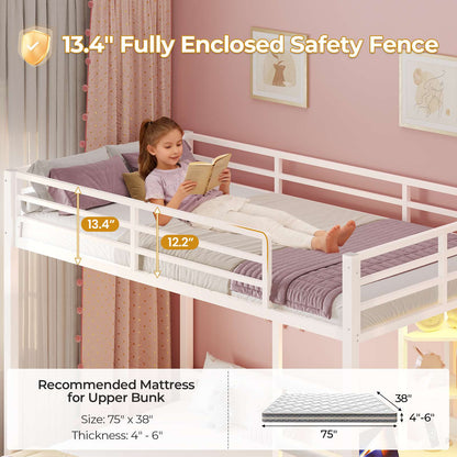 ADORNEVE Twin Over Full Bunk Bed with Desk and Charging Station LED Bunk Beds with Storage Drawers and Shelves Loft Bed with Safety Guardrail Ladder