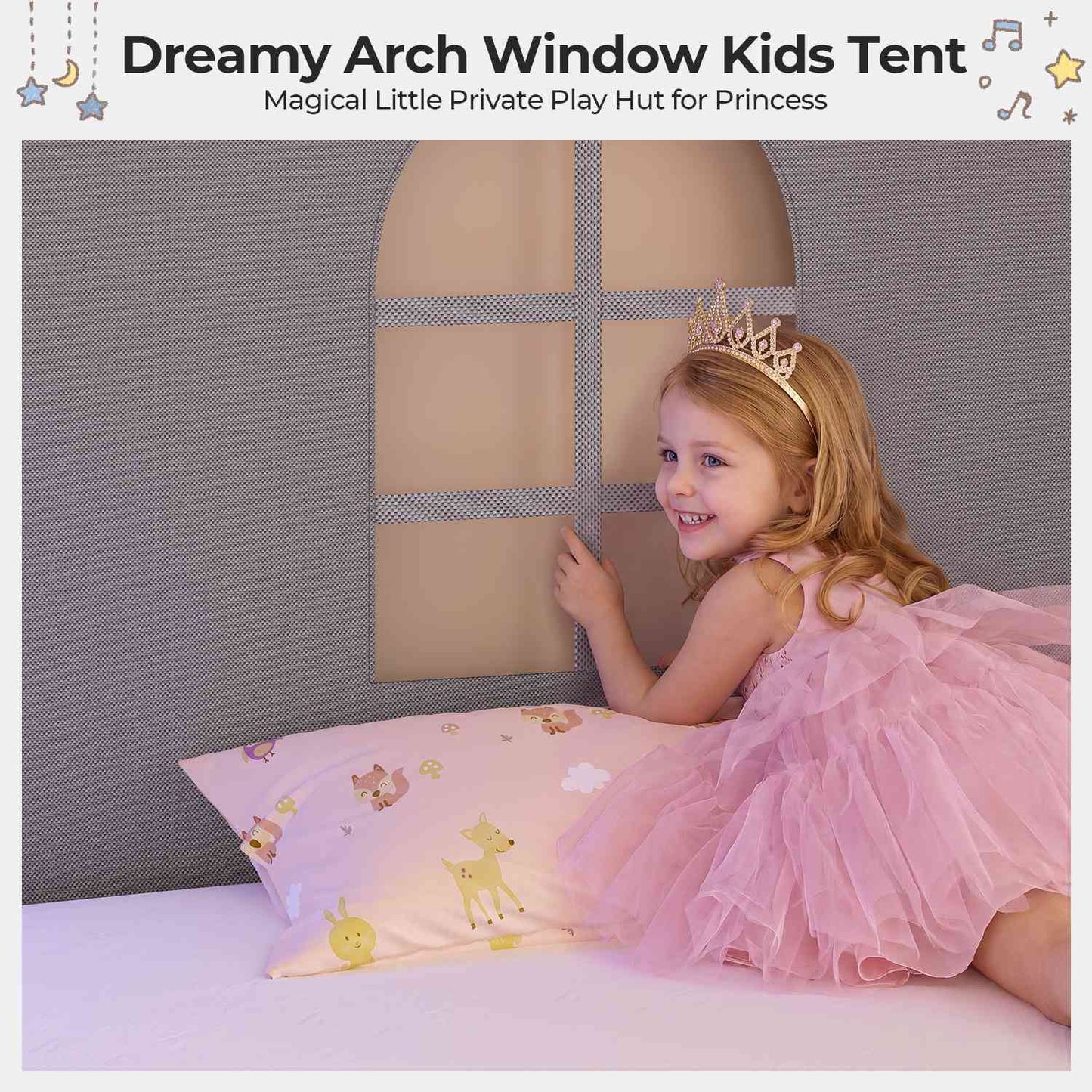 ADORNEVE L-Shaped Twin House Bed with Roof and 3 Rolling Storage Drawers Window Kids LED Bed with Tent Bookshelf Full Safety Guardrails
