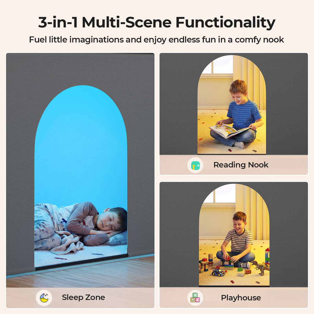 ADORNEVE Low Loft Bed Twin Size with Stairs and 8 Large Drawers LED Loft Bed with 4 Open Bookcases and 14" H Safety Guardrail