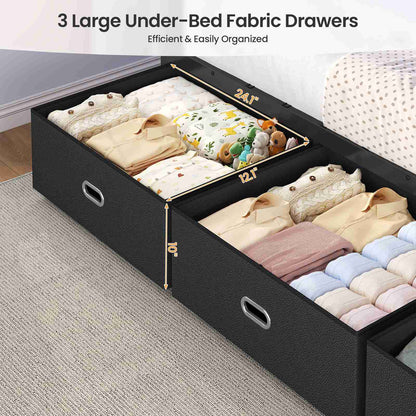 ADORNEVE | Bunk Bed Twin Over Twin with Stairs and 9 Storage Drawers Heavy Duty Bunk Bed with Hanging Area and Full-length Guardrail